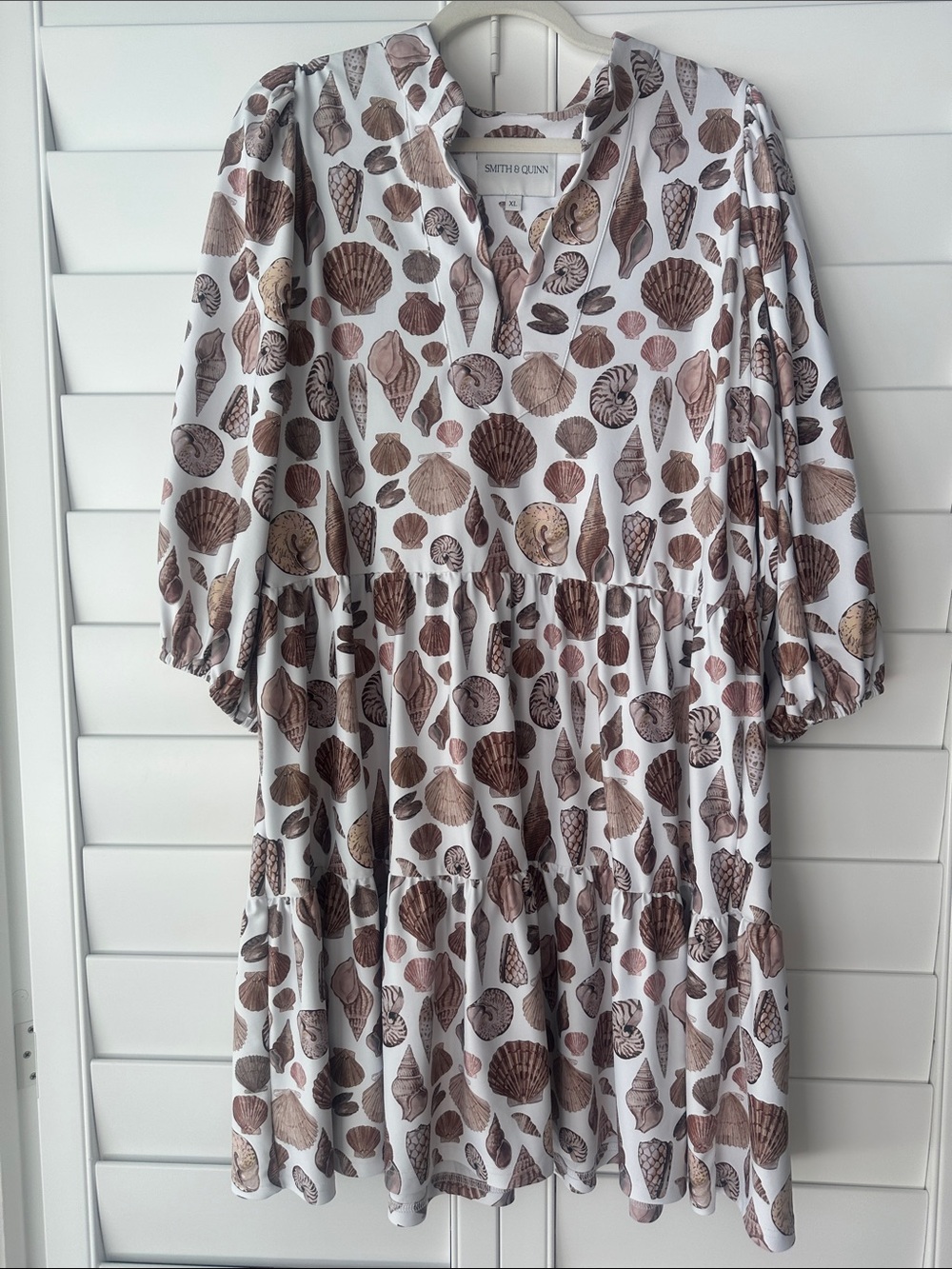 Smith & Quinn “Tory” dress seashell print size XL